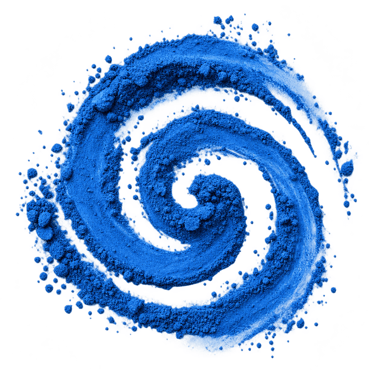 PrismaBlu™ Vivid blue spirulina powder.
